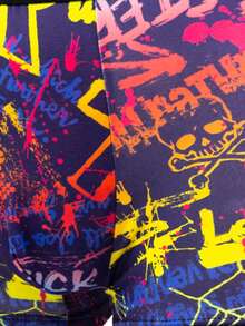 3pcs Men's Short Boxer Briefs, Digital Print Underwear With Spandex, Suitable For Sports, Boxing, Cycling, Cartoon Fashionable Pattern Short Boxer Briefs, Breathable Comfortable High Elasticity Trunks