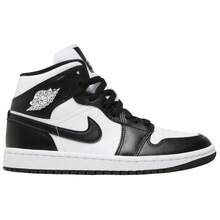 Nike Air Jordan 1 Mid Panda Black White DV0991-101 Women Fashion Sneakers New Vintage-Spring Summer-Inspired Running Shoes, Shock-Absorbing Comfort, Gym To Streetwear-Back To School - 黑與白 - 查看 2