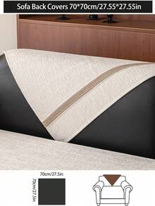 1 件四季沙发垫套，现代简约防滑沙发座垫，防尘可洗沙发套，柔软防褪色，宠物友好型保护套，适合 L 型沙发、卧室、办公室、客厅 - 米色 - 查看 13