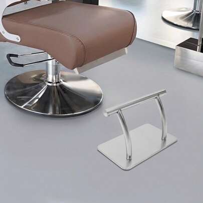 Pedale per sedia da barbiere Pedale per parrucchiere in acciaio inox Argento 30 x 18 cm Adatto per saloni di parrucchiere/uso domestico ecc.