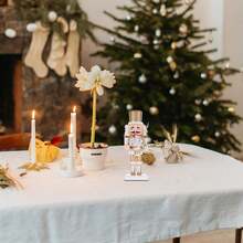 3pcs Golden Nutcracker Decoration, Nutcracker Creative Puppet Man Decoration, Christmas Day Decoration Home Decoration, Nutcracker Solid Wood Decoration, Home Festival Decoration Supplies Christmas Decorations Room Decor Winter