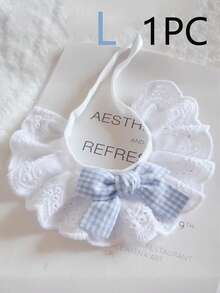 1 Pure Cotton Lace Scarf For Cats, Cat Accessories, Dog Accessories, Cat Items, Pet Bows, Cute Decorative Bibs, Cat Bow Ties, Halloween Decorative Cat Collars