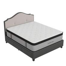 14 Inch Queen/King Mattress, Queen Size Mattress In A Box, Hybrid Matress With Memory Foam & Individual Pocket Springs, Medium Firm Feel, Edge Support, Motion Isolation, Pressure Relief - Xám - Xem 7