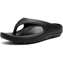 Shevalues Orthopedic Sandals For Women Arch Support Recovery Flip Flops Pillow Soft Summer Beach Shoes - màu đen - Xem 8