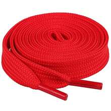 1 对厚扁平镂空彩色鞋带,耐磨,男女通用,适用于运动鞋、休闲鞋、运动鞋、登山靴,长度 120 厘米(约 47.24 英寸),圣诞礼物,红色,31 种颜色可选 - 彩色 - 查看 43