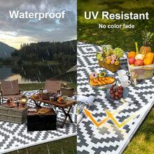 2Pcs/Set Modern Area Rug Portable - Waterproof, Machine Washable, Outdoor Rug For RV, Patio, Backyard, Deck, Picnic, Beach, Trailer, Camping - Durable, Easy To Clean, Perfect For Indoor And Outdoor Use