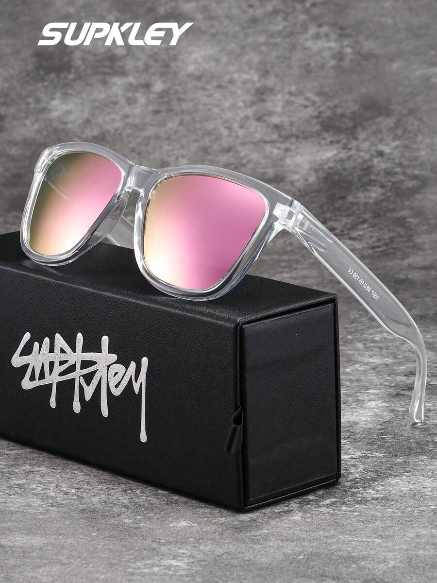 SUPKLEY Gafas de sol de mujer de estilo de vacaciones de lujo exquisitas de la marca SUPKLEY, con lentes TAC, montura ovalada, versátil y clásica, a prueba de viento, polvo y resistente a los rayos UV, con empaque de marca como regalo perfecto