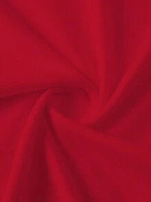 Summer Women's Loose Plus Size Patterned T-Shirt, "Cool Auntie Club" Letter Print, Mother's Gift,Mother's Day Gift, Teacher's Day Gift, Back-To-School Season - Red - View 4