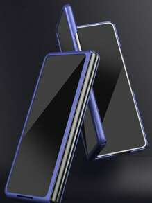 حافظة هاتف كاملة الجسم بتشطيب مطفي متوافقة مع Galaxy Z Flip3/4/5/6/7/7FE، Z Fold3/4/5/6/7، حافظة هاتف ذات موحد اللون أنيق للخريف، حافظة هاتف Fold7 متعددة الاستخدامات عالية الجودة، حافظة هاتف W26 بألوان البنفسجي/الأسود/الوردي/الأزرق، حافظة هاتف شخصية