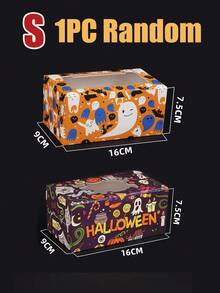 12pcs Cupcake Boxes Halloween Mini Gift Box Holds 48 Individual Cupcake Containers Cupcake Holder Easy Transport And Presentation - Ideal For Cupcakes Desserts And More, 1/12pcs
