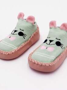 1 Pair 0-3 Years Old Cartoon Anti-Slip Baby Ankle Socks