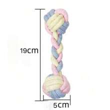 3色咀嚼玩具哑铃，简约实用多功能