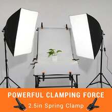 Miliocry 2/4/6/8/10pcs Spring Clamps Heavy Duty, Balloon Arch Clips, Removeable Rotatable Jaws, Backdrop Clips Small Clamps For Crafts Woodworking Background Photography