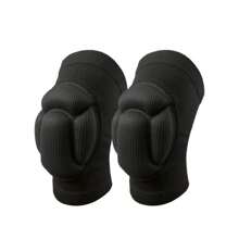 1 pieza/2 piezas Rodilleras protectoras de caparazón de tortuga gruesas para hombres y mujeres en tallas S/M/L/XL, rodilleras negras de espuma con patrón de caparazón de tortuga, gruesas, de 3 cm de grosor y con esponja EVA de alta resiliencia, suaves y transpirables, adecuadas para baile, voleibol, baloncesto, fútbol, tenis, carrera, etc.