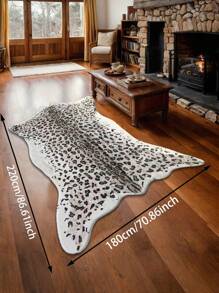 1pc Modern Home Decor Cartoon Imitation Animal Leopard Print Texture Pattern Area Rug, Soft Carpet For Bedroom Bathroom Tapestry - Multicolor - View 14