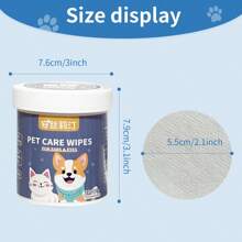 1 Box Contains 200pcs Pet Eye And Ear Wipes, Gentle Formula To Remove Tear Stains For Cats And Dogs. Pet Eye Care Essential. Cleaning Face, Eyes, Ears, Paws And Bottoms. Includes Eye Wipes + Finger Brush Or Paw Cleaning Foam Set