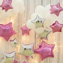 18" ,10" Star Balloons Foil Balloons Mylar Balloon For Birthdays Christmas, Halloween, New Year's Day,Baby Shower, Gender Reveal, Wedding, Magical Prom, Engagement Party Decoration