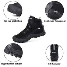 Women's Dimo Mid Waterproof Non - Slip Lace - Up Rubber Sole Outdoor Hiking Boots - Multicolor - View 2