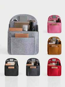 1 tấm lót ba lô, tấm lót ba lô bằng nỉ, tấm lót ba lô nhiều ngăn, túi đựng đa năng, tấm lót ba lô du lịch có thiết kế khóa kéo để đựng đồ trong ba lô, ngăn chia túi nhỏ nhiều ngăn trong ba lô, túi nỉ đựng mỹ phẩm, tấm lót chia ngăn bên trong đựng đồ siêu nhẹ, ngăn đựng đồ bên trong túi du lịch, ngăn đựng ba lô và túi leo núi - Nhiều màu - Xem 7