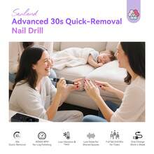 SAVILAND Professional Nail Drill 40000 RPM: Portable Electric Nail Drill Kit File Machine With Ceramic Nail Bit Sanding Bands For Quick Acrylic Removal Manicure Salon Home Use, Black Diamond - 黑色 - 查看 3
