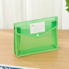 5 pastas de arquivo A4 reutilizáveis, à prova d'água e resistentes a manchas, com botão de pressão 3D, organizadores de documentos expansíveis com fecho de pressão para escritório, documentos escolares, etc.