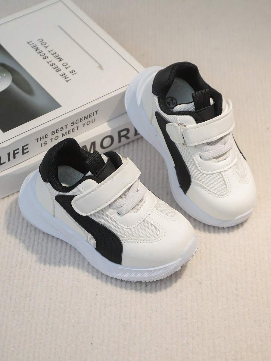 1 par de zapatos deportivos casuales clásicos de suela suave y antideslizante de PU, ligeros y de moda, adecuados para otoño, unisex