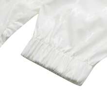 MLB جاكيت رجالي ونسائي منسوج بغطاء رأس، بتصميم كلاسيكي أحادي اللون، من JQD WINDBREAK، ملابس رياضية، ملابس خارجية بسيطة، بلوزة كاجوال 3AWJM0453-50IVS