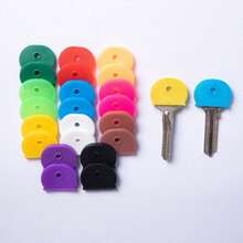 10pcs Key Caps Cover Candy Color Silicone Key Identifier Covers Tags Coding Rings Random Color Halloween Accessories Teachers Day Christmas Gift Ideas - Multicolor - View 10