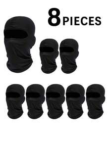 10pcs Outdoor Balaclava Ski Mask, Can Be Used As Helmet Liner, Windproof & Breathable For All Seasons - Multicolor - View 9