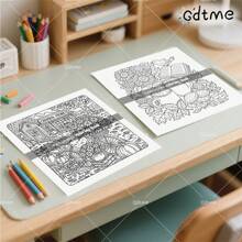 1 pieza Libro para colorear con ilustraciones de otoño, Libro para colorear para adolescentes y adultos, Regalo aleatorio de tarjeta de felicitación - Dibujo hecho a mano, Actividades de ocio diarias, Regalo perfecto para familiares y amigos, Adecuado para regalos de cumpleaños, fiestas de Año Nuevo, Halloween, Navidad y otros regalos de fiestas (Espacio acogedor para colorear)