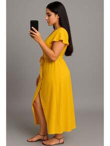 Wrap Dress - Amarillo - Ver 2