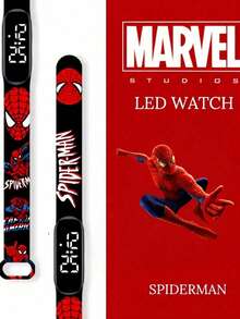New Marvel Spider Teenager Watches Sport Wristband Bracelet Teenager Digital Watch,LED Electronic Watch,LED Watches Can Only View Time And Date, Without Other Functions - Multicolor - View 18