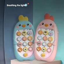 婴儿音乐电话玩具，早教学习机，触摸播放音乐玩具，ABS材质，带彩色外壳，适合0-3岁婴儿，圣诞节和万圣节的理想礼物