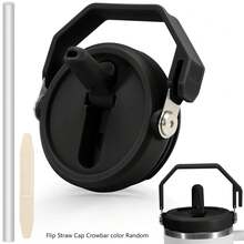 1 件 40 盎司杯盖带手柄翻盖吸管盖适用于 40 盎司杯子，防溅、防漏、防溢吸管盖替换件，可重复使用杯盖带手柄翻盖 - 彩色 - 查看 12