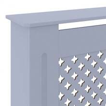 vidaXL MDF Radiator Cover  80.7" - Grey - View 6