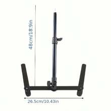 1 件碳钢伸缩臂可调节手机支架，多角度三脚架，灵活定位配件，坚固的钢结构，耐用的三脚架，适用于智能手机直播、录音、烹饪、绘画、美食摄影、夏季度假户外使用、旅行、户外活动、直播、稳定录音自拍杆手机三脚架 - 彩色 - 查看 10