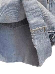 Men's Y2K Denim Shorts. Loose Hip-Hop Workwear Denim Shorts With Clear Colors, Classic And Durable. Suitable For Streetwear And Style. - Màu xanh lam - Xem 4