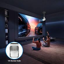 ProGaga PG310 Mini Projector 4K Android 300Ansi BT5.4 Projetor For Movie PG310 Smart Home Theater Outdoor Video Portable Beamer - Black and White - View 8