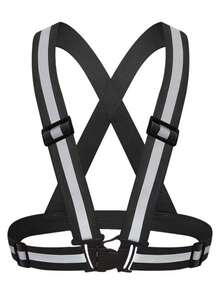 1pc Reflective Suspenders, Night Running Safety, Reflective Vest, Elastic Strap Shirt, Cycling Reflective Vest, Vintage T-Shirts, Funny T-Shirts