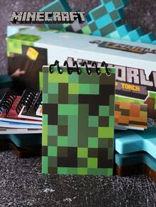 Microsoft 6 件套微软官方授权  像素风格线圈笔记本日常学习和办公礼物创意有趣的像素风格迷你空白页 6 种图案圣诞节生日返校季通用文具礼物 - 彩色 - 查看 6