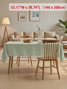1/32pcs Japanese Style Plaid Tassel Pendant Tablecloth, Rectangular Tablecloth For Living Room, Kitchen, Dining Room, Party, Dining Table Decor - Nhiều màu - Xem 18