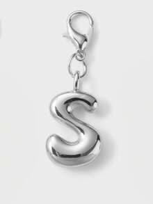 1 件 Y2K 简约优雅奢华百搭金银 26 个英文字母吊坠配饰，DIY 钥匙扣包包饰品，适合女性日常佩戴或送礼 - 金色 - 查看 29