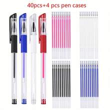 24pcs/Set 20 Mixed Color High Temperature Disappearing Fabric Marking Pens Refills With 4 Pen Holders, Heat Erasable Fabric Marker Pens For Sewing, Tailoring And Quilting (Random Red Pen Ink Color)