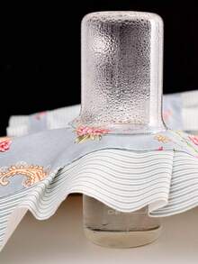 1pc Customized Printed Stylish Apron, Women's Elegant Customized Printed Apron, Waterproof And Stain Resistant, Apron Cute Lace Skirt Apron,Black Stain Resistant Apron,Sleeveless Apron,For Home, Kitchen - Multicolor - View 2