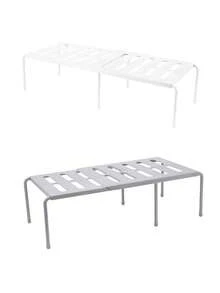 1 pieza Separador de estantería expandible, sin necesidad de perforar, organizador de almacenamiento de cobertura completa para armario, cocina, dormitorio, tocador de baño - Multicolor - Ver 6