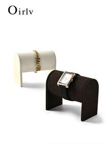 Oirlv 1PC Microfiber Watch Display Rack, Microfiber Watch Stand, Watch Holder, Bracelet, Anklet, Bead Necklace Display And Photography Prop Suitable For Men And Women Holiday Gifts, Jewelry Storage