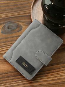 1 Stück personalisierter Passhalter, individueller Goldletter-Kombinations-Wildleder-Passcover, individuelle matte Kunstleder-Passhülle, individuelles Reisezubehör, handgefertigt, modisches Reisegeschenk, Brautjungferngeschenk, Geburtstagsgeschenk, Flughafen-Kernstück - Verschiedenfarbig - Übersicht 16