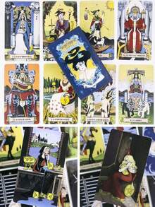 78PCS Classic Tarot Card Set With Guidebook, Beginner-Friendly And Easy To Learn. Portable Design Suitable For Multiplayer Entertainment, Divination Practice And Casual Game Nights. Features Elegant Card Artwork With Clear Printing And Durable Paper Quality For Smooth Handling And Long-Term Use. Ideal For Tarot Beginners, Card Game Lovers And Collectors. Suitable For Parties, Daily Readings, Tabletop Games And Personal Exploration. A Perfect Gift Choice For Christmas, Halloween And Thanksgiving, Combining Fun, Creativity And Decorative Value. - 彩色 - 查看 8