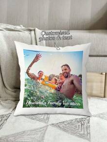 Customized Throw Pillow Cover, Home Textile, Christmas Home Decor, Breathable, Lightweight, Soft - Multicolor - View 2