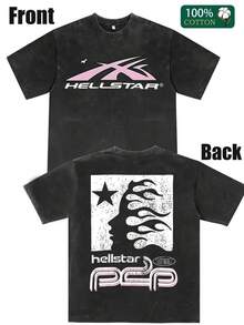 Casual Short Sleeve Tees For Men  Star Shirt For Summer - màu đen - Xem 1